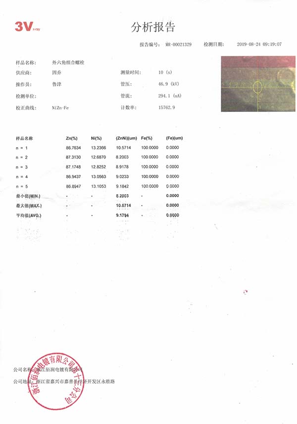 光谱仪分析报告